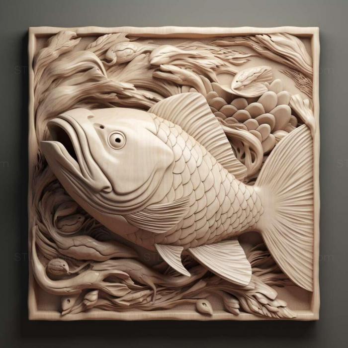 Nature and animals (st Shukin fish 1, NATURE_4221) 3D models for cnc